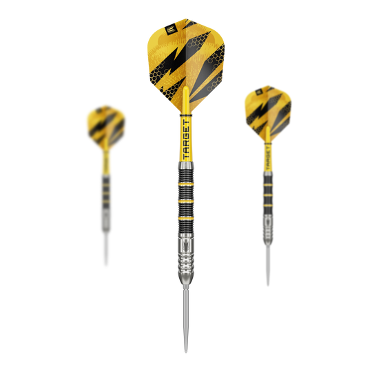 Freccette in acciaio Target Buzz 02 Swiss Points Hier sind die Target Buzz 02 Swiss Points Steeldarts zu sehen. Das Produkt zeichnet sich durch hochwertige Verarbeitung aus.
