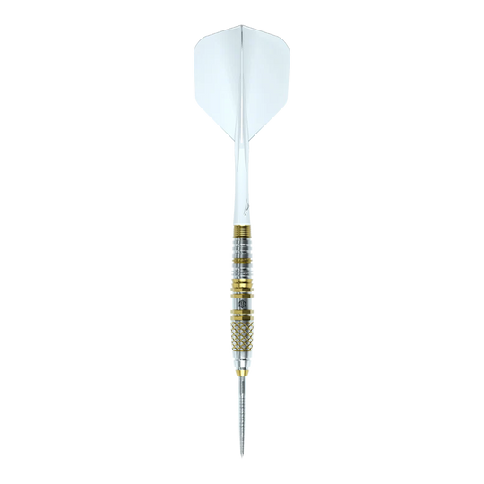 Caliburn Players Darts Lee Soon An Gold Spear Steeldarts - 23 g Dieses Bild zeigt die Caliburn Players Darts Lee Soon An Gold Spear Steeldarts, 23g. Sie sind speziell für Dartspieler konzipiert und haben eine elegante Form.