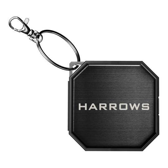 Valigetta portautensili Quick Point Premium di Harrow Zu sehen ist das Harrows Premium Quick Point Tool Case. Es dient zur sicheren Aufbewahrung und Organisation von Dart-Tools.