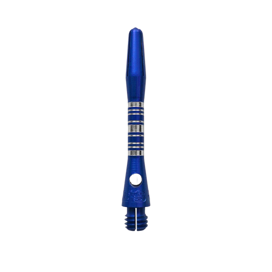 Aste in alluminio Bulls NL Supra - Blu - 34 mm Bulls NL Supra Aluminium Shafts in Blau und 34 mm Länge werden dargestellt. Diese Dartschäfte sind besonders robust und für präzises Werfen geeignet.