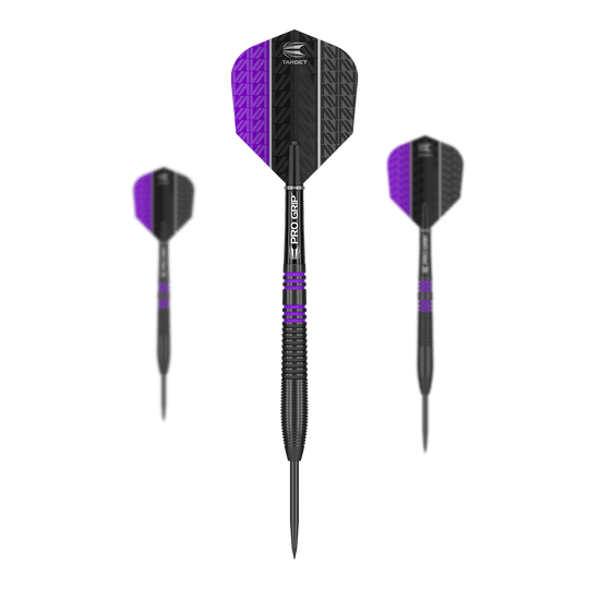 Target Vapor8 Freccette in acciaio nero viola