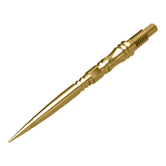 Harrows Quick Point Apex Axis Elite Series Dartspitzen - Gold Harrows Quick Point Apex Axis Elite Series Dartspitzen in Gold. Die goldfarbenen Dartspitzen sind detailliert dargestellt.