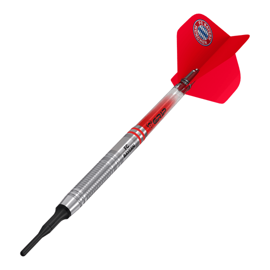 Beazd FC Bayern Monaco Freccette morbide al tungsteno - 18 g Gezeigt werden die Bulls FC Bayern München Tungsten Softdarts - 18g. Diese Darts sind ideal für Softdart-Liebhaber und FC Bayern Fans.