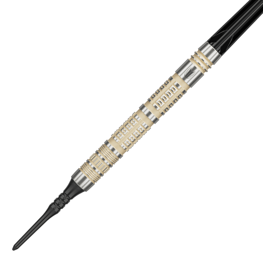 Freccette morbide Target Dimitri Van Den Bergh 95K - 19 g Zu sehen sind die Target Dimitri Van Den Bergh 95K Softdarts mit 19 Gramm Gewicht. Sie eignen sich ideal für ambitionierte Dartspieler.