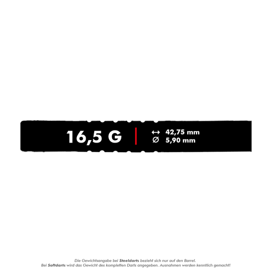 Freccette morbide McDart 85 Tungsten V19 - 16,5 g