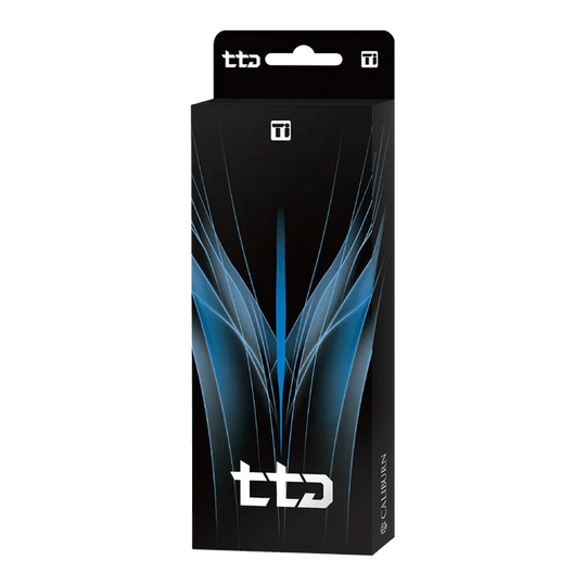 Caliburn TTD Complete Titanium T2 Freccette in acciaio nere - 6 g Auf dem Bild sieht man die Caliburn TTD Complete Titanium T2 Black Steeldarts - 6g. Die Steeldarts besitzen ein modernes und elegantes Aussehen.