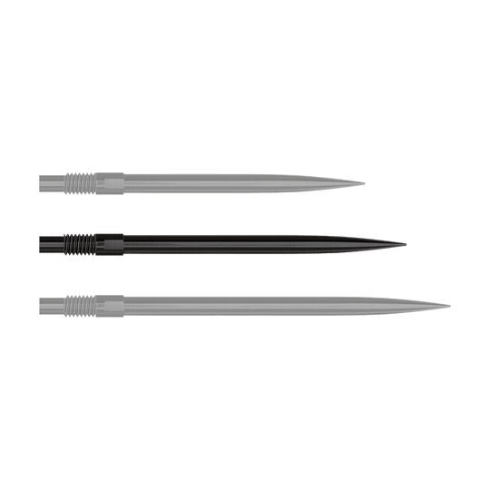 Punte per freccette Harrows Quick Point - Nere Das Bild zeigt die Datei 'QP24049_Harrows_QuickPoint_Dartspitzen_Schwarz_35mm_1'. Es werden schwarze Dartspitzen dargestellt.