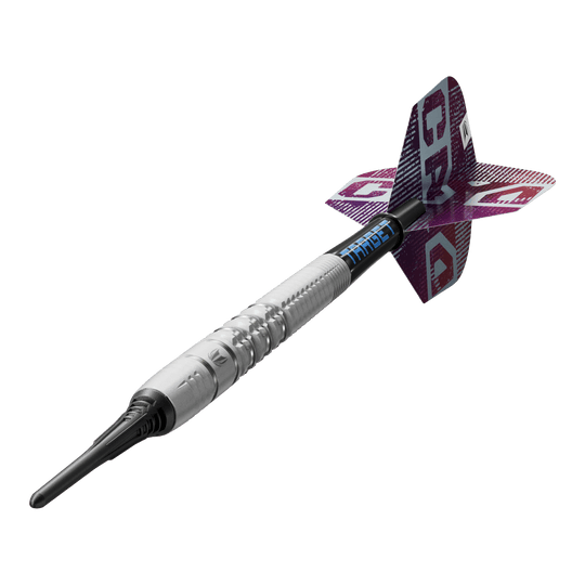 Freccette morbide Target Cryo 11 Das Bild zeigt die Target Cryo 11 Softdarts. Sie eignen sich für elektronische Dartboards.