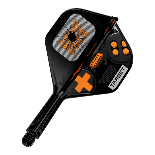 Voli standard Target K-Flex Game Over No2 Target K-Flex GameOver No2 Standard Flights, 19 mm werden abgebildet. Das Bild zeigt das Produkt von vorne.