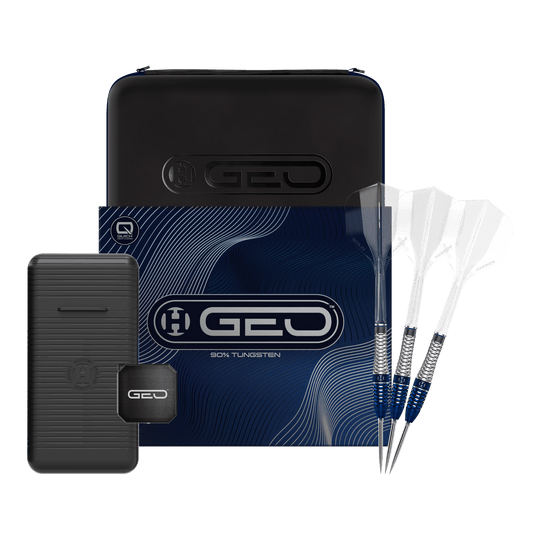 Harrows GEO Bomb Quick Point Steel Darts Zu sehen ist das Produkt Harrows GEO Bomb Quick Point Steeldarts. Diese Darts zeichnen sich durch ihre hochwertige Verarbeitung aus.