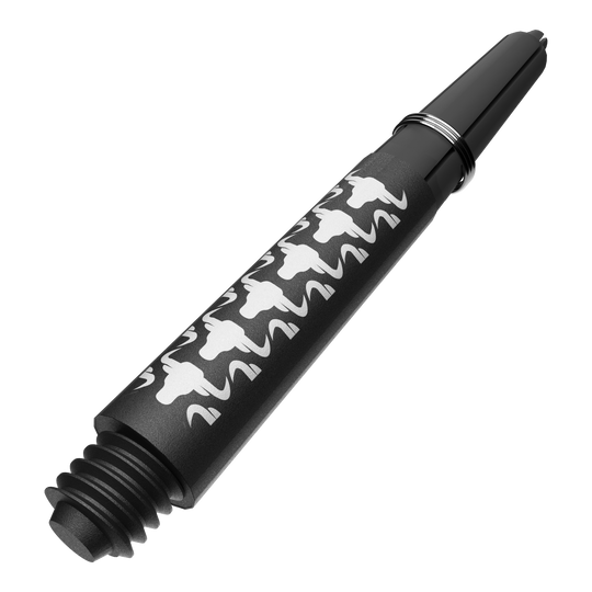 Aste in carbonio Bulls NL Capo - Bianche Das Bild zeigt BullsNL Capo Carbon Shafts in Weiß, Short, 34mm. Es handelt sich um einen kurzen Schaft für Dartpfeile.