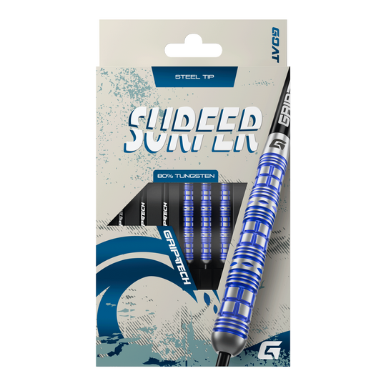 Freccette in acciaio GOAT Surfer Hier sieht man die GOAT Surfer Steeldarts. Sie sind modern und in hoher Qualität gefertigt.