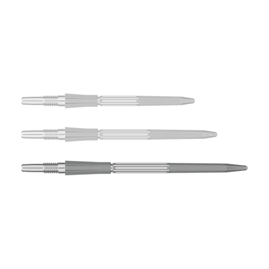 Punte per freccette Target Elysian Archetype 43 Swiss Point in acciaio - Argento Auf dem Bild sind SwissPoint Dartspitzen in Silber mit einer Länge von 42 mm zu sehen. Dieses Produkt ist für Dartpfeile gedacht.