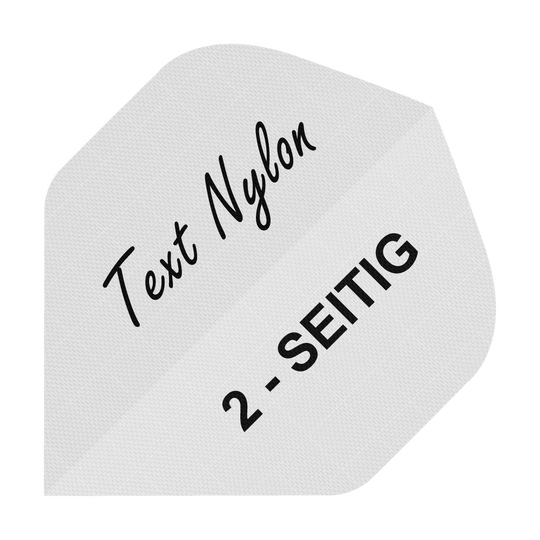 Set di 10 alette stampate su 2 lati - testo desiderato - nylon standard