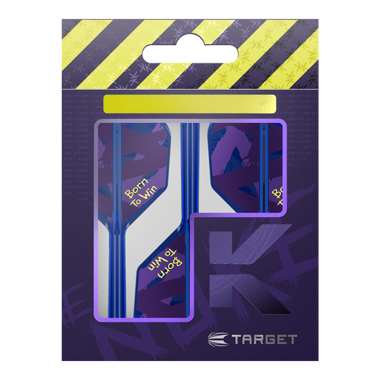 Target K-Flex Luke Littler Nato per vincere Campione del mondo n. 6 Voli Hier sehen Sie die Target K-Flex Luke Littler Born To Win World Champion No6 Flights. Es handelt sich um spezielle Dart-Flights für Profis.