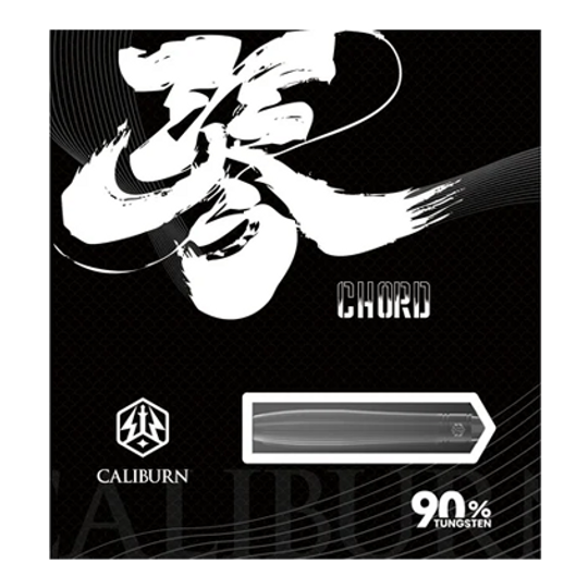 Freccette in acciaio Caliburn Chord C3 - 22,5 g Hier sind die Caliburn Chord C3 Steeldarts mit 22,5 Gramm zu sehen. Die Darts haben ein modernes und schlankes Design.