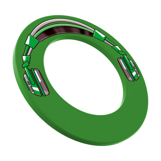 Surround per freccette stereo McDart Der Dartboard-Surround Ring wird in Frontalansicht präsentiert. Die Linienführung bleibt klar.