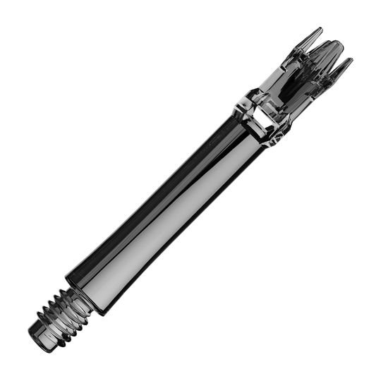 Alberi di ricambio L-Style L-System - Nero trasparente Hier ist eine Ersatzshaft in transparentem Schwarz abgebildet. Die Shaft ist von der Seite zu sehen.