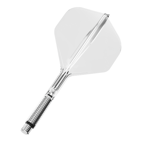 Voli standard Target K-Shift No2 - Sereno Das Foto zeigt ein einzelnes Target KShift No2 Standard Flight, klar, 33mm lang. Dieses Flight wird für das Dartspiel verwendet.