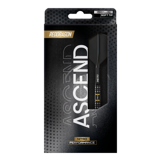 Freccette morbide parallele Red Dragon Ascend - 20 g Auf dem Bild sieht man Red Dragon Ascend Parallel Softdarts - 20g. Sie eignen sich hervorragend für Darts-Fans.