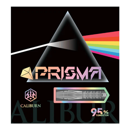 Freccette in acciaio Caliburn Prisma P1 - 19,5 g Caliburn Prisma Steeldarts mit einem Gewicht von 19,5g. Diese Steeldarts bieten optimale Kontrolle beim Werfen.