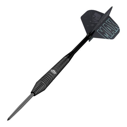 Bulls NL Max Hopp freccette in acciaio nero Auf diesem Bild sind die Bulls NL Max Hopp Black Steeldarts abgebildet. Diese Darts sind speziell für anspruchsvolle Spieler entwickelt.