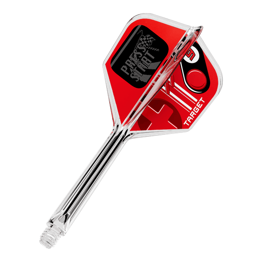 Target K-Flex Press Start No6 Flights Gezeigt wird ein einzelner Dart Flight mit dem Namen 410584 Target K-Flex PressStart No6 33mm. Dieses Produkt dient als Aufsatz für Dartpfeile.
