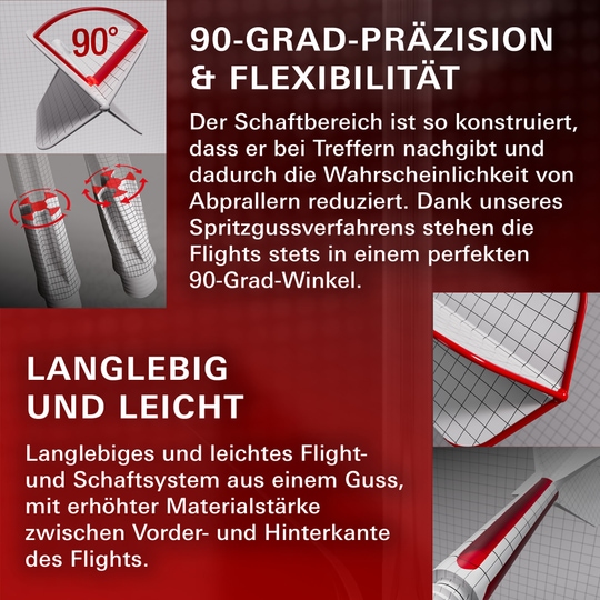 Abgebildet sind die Target Japan K-Flex Blue Limited No2 Standard Flights. Sie zeichnen sich durch ihr blaues Design aus.