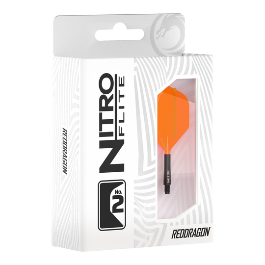 Red Dragon Nitroflite Black Shaft Orange Flights No2 Abgebildet ist Red Dragon Nitroflite Black Shaft Orange Flights No2. Der Dart hat einen schwarzen Schaft und orange Flights.