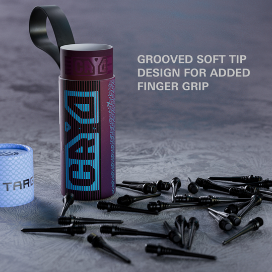 Confezione da 30 punte per freccette Target Cryo Soft - Nero Zu sehen ist das Produkt Target Cryo Softdartspitzen 30er Pack in Schwarz. Die Softdartspitzen sind ideal für Hobby- und Profispieler geeignet.