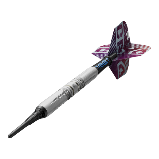 Target Cryo 12 freccette morbide Dieses Bild zeigt die Target Cryo 12 Softdarts im Detail. Die Besonderheiten der Softdarts sind gut erkennbar.