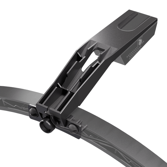 Das Bild zeigt den Target OMNI VIRT Kamera Arm. Der Kamera Arm ist aus Metall gefertigt und eignet sich zur Befestigung einer Kamera.