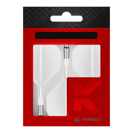 Target K-Shift No2 Voli Standard - Bianco Abgebildet sind die Target K-Shift No2 Standard Flights - Weiß. Die Dart-Flights sind standardförmig und weiß gefärbt.
