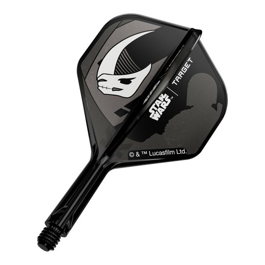 Set Target Star Wars K-Flex Mandalorian No2 Voli Standard Gezeigt wird ein Dart-Flight mit Mandalorianer-Rüstung aus Star Wars. Das Produkt ist ein 'K-Flex Mandalorian Armour No2 Standard Flights' mit 19mm.