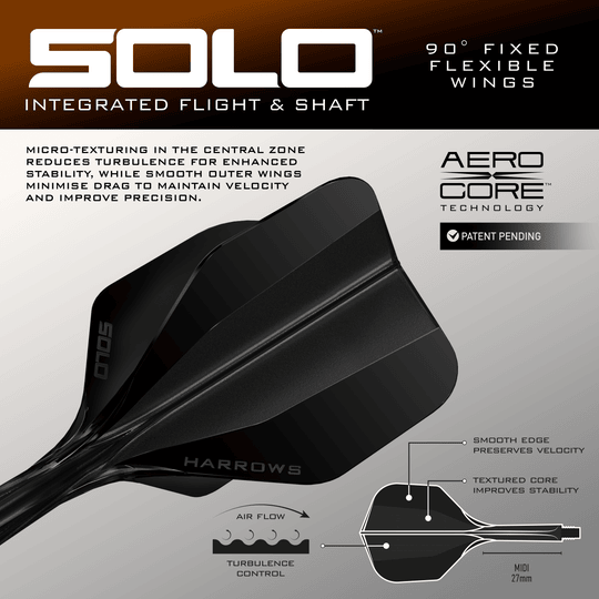 Freccette morbide Harrows Tungsten Trinity Abbildung der Harrows Wolfram Trinity Softdarts. Diese Softdarts sind für präzises Dartspiel entworfen.