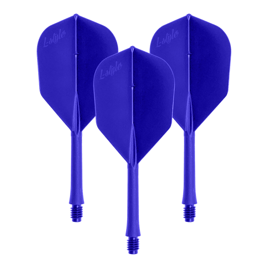 BarFlights stile L 2BA L3 - 260 Zu sehen ist ein Artikel mit dem Dateinamen LSF-902_L-Style_BarFlight_Blau_1Set. Es handelt sich vermutlich um ein Set blauer Dart-Flights.