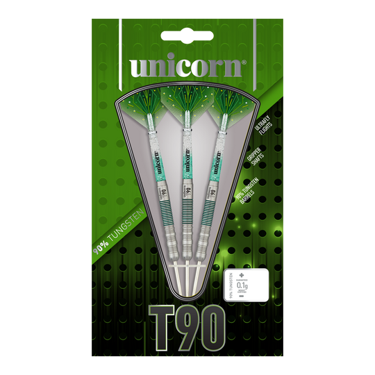 Freccette in acciaio Unicorn T90 Core XL Verde