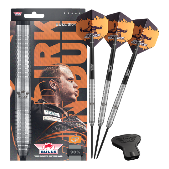 Bulls NL Dirk Van Duijvenbode Punta convertibile originale Steeldarts