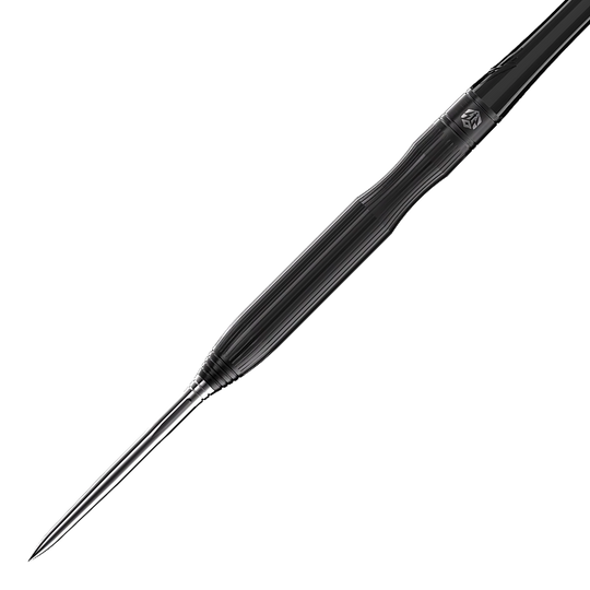 Freccette in acciaio Caliburn Chord C1 - 21,5 g Der Caliburn Chord C1 Steeldart mit 21,5g ist auf diesem Foto abgebildet. Das Bild zeigt einen einzelnen Pfeil deutlich.