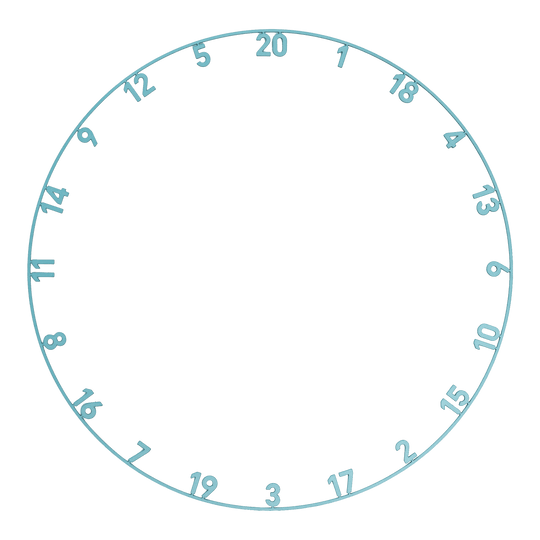 Bersaglio per freccette in acciaio Precise 180 Endorphine con anello numerato - Blu infinito Abgebildet ist das Precise 180 Endorphine Steeldartboard mit Nummernring in Infinity Blue. Das Produkt eignet sich ideal für Dartspieler aller Levels.