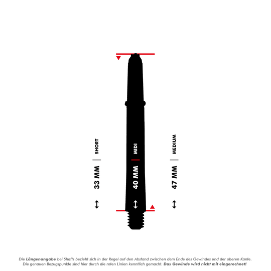 HR383_Harrows_Supergrip_Ignite_Shafts_5_40mmPD6dtkW8Fvicr Harrows Supergrip Ignite Shafts mit farbigen Akzenten. Die Schäfte sind aufgereiht und klar zu sehen.