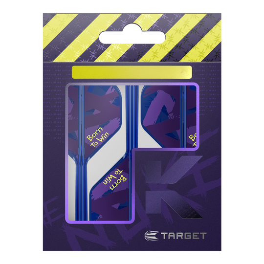 Target K-Flex Luke Littler Nato per vincere Campione del mondo n. 2 Voli standard Abgebildet sind die Target K-Flex Luke Littler Born To Win World Champion No2 Standard Flights. Diese Flights werden beim Darts verwendet.