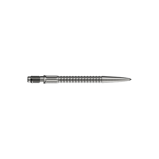 Punte per freccette Mission R2.5 Rapid Point GV1 - Argento Das Bild zeigt Mission R25 Rapid Point GV1 Dartspitzen in Silber, 30mm. Hier handelt es sich um Ersatzspitzen für Darts.