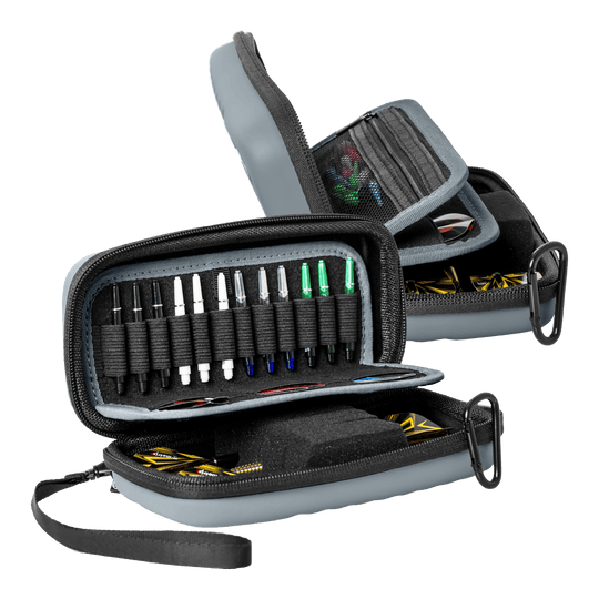 Custodia per freccette Bulls Orbis S - Grigio Das Produkt Bulls Orbis S Dartcase - Grau ist auf dem Bild zu sehen. Es handelt sich um ein stabiles Dartcase für den sicheren Transport von Darts.