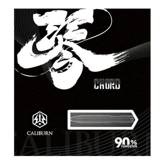 Freccette in acciaio Caliburn Chord C1 - 21,5 g Abgebildet ist der Caliburn Chord C1 Steeldart mit 21,5g. Der Dartpfeil liegt auf einem neutralen Hintergrund.
