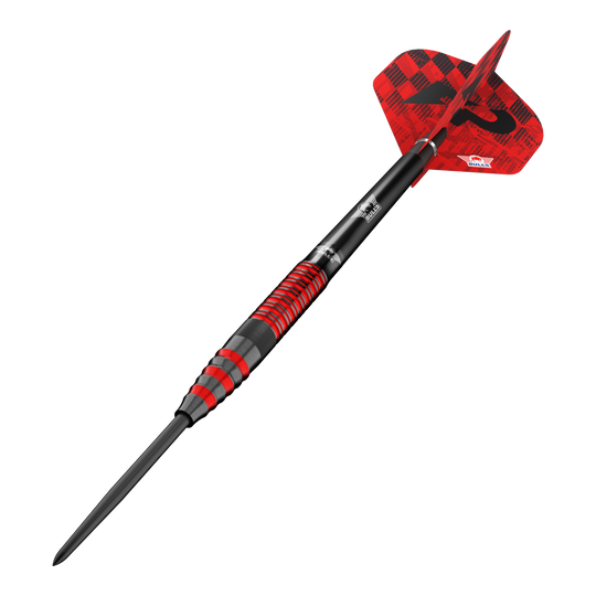 Bulls NL Florian Price Steeldarts - 23 g Bulls NL Florian Preis Steeldarts - 23g ist auf dem Bild dargestellt. Die Steeldarts werden aus einer zusätzlichen Ansicht präsentiert.