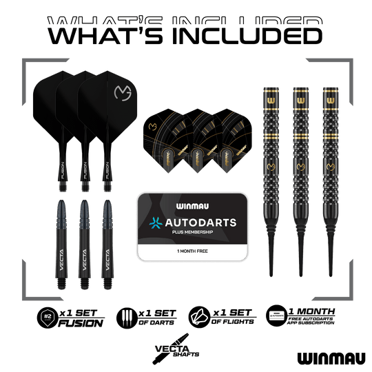 Freccette morbide Winmau Michael Van Gerwen W-MAX - 18g