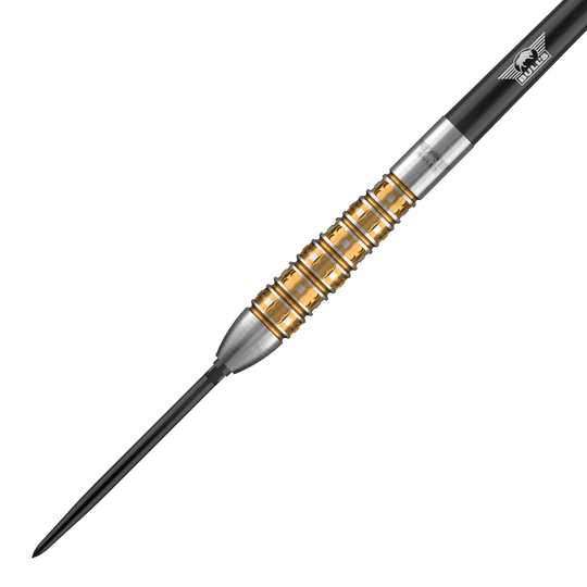 Freccette in acciaio convertibili Bulls NL Vintage Bomb Das Bild zeigt die Bulls NL Vintago Bomb Convertible Point Steeldarts. Die Steeldarts sind für Dartspieler geeignet.