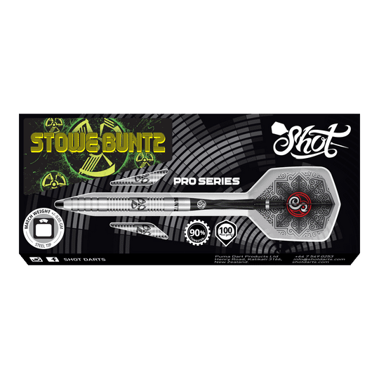 Freccette in acciaio Stowe Buntz Shot Pro-Series - 23 g