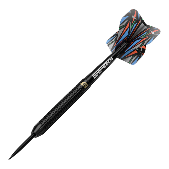Freccette in acciaio al tungsteno nero GOAT Athlete Zu sehen sind die GOAT Athlete Black Tungsten Steeldarts. Die Steeldarts bestehen aus hochwertigem Tungsten mit einem sportlichen Aussehen.